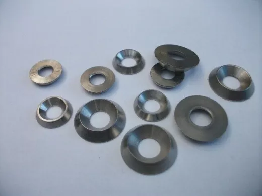 Unterlegscheibe Senkkopfschraube Edelstahl V2A Vollmetall Rosette M6 16/7mm